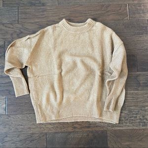 NWT Oversized Zara Sweater in Camel
